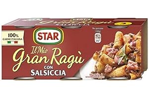 SUGHI STAR IL MIO GRAN RAGU' CON SALSICCIA 3 BARTTOLI DA 100 GR POMODORO CARNE
