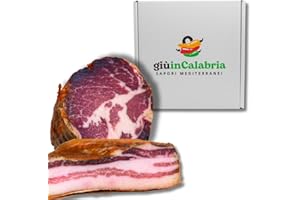 Box Calabrese Capocollo e Pancetta Calabrese - Salumi Artigianali, Perfetti Per Antipasti, Panini e Aperitivi - DA AFFETTARE - Sapori Mediterranei