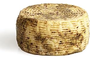 Formaggio Pistacchiotto | Formaggio di Latte di capra e pecora | Tipico Siciliano | 450 gr | Affinato in crosta con Olio di Oliva e Pistacchio