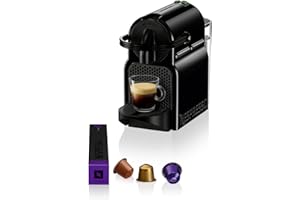 Nespresso Inissia EN80.B, Macchina da caffè di De'Longhi, Sistema Capsule Nespresso, Serbatoio acqua 0.7L, Nero