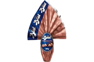 BACI PERUGINA Uovo di Pasqua 2025 Cioccolato Caramellato alle Mandorle con Sorpresa e 4 Cioccolatini 265g
