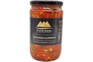 Lumache in salsa Riojana. Lumache in umido. Giarrettiera piccante. Gourmet. Lumache cotte 720ml. Ricetta familiare e fatta in casa. Regalo originale per tutti. Prodotto 100% fabbricato in Spagna.