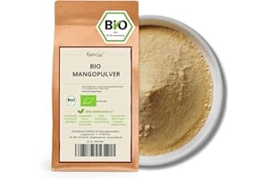250g di mango BIO in polvere, frutta BIO in polvere liofilizzata e senza additivi, mango in polvere come trattamento esotico in frullato o porridge - in confezione biodegradabile