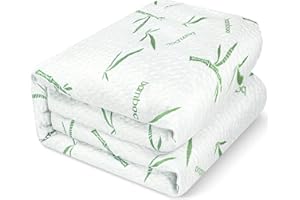 Utopia Bedding Coprimaterasso Matrimoniale Impermeabile 180 x 200 x 30 cm, Viscosa Premium Proteggi Materasso, Oeko-Tex Certified, Traspirante, Tutto Intorno Elastico