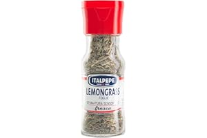 Italpepe, Foglie di lemongrass, 7 g, Aroma Fresco e Agrumato, Ideale per Piatti Asiatici e Fusion, Perfetto per Zuppe, Curry e Marinate