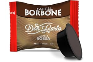 Caffè Borbone Don Carlo, Miscela Rossa - 100 Capsule - Compatibili con le Macchine ad uso domestico Lavazza* A Modo Mio*