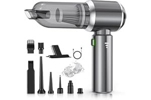 NVKHG Aspirabriciole Senza Fili, 18000Pa Aspirapolvere Auto Portatile, Aspiratore e Soffiatore con Motore Brushless, Mini Aspirapolvere Potente per Auto Casa Ufficio Peli di Domestici