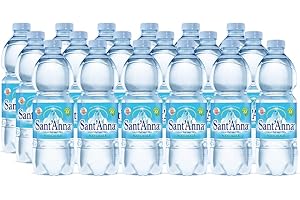 Acqua Sant'Anna Naturale 0,5L | Pack 96 Bottiglie | Acqua Minerale Oligominerale, Minimamente Mineralizzata | Acqua Leggera e Fresca