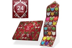 Pukka Herbs | Calendario dell'Avvento con tisane biologiche Days of Joy | Idea regalo | Eco-friendly e sostenibile | Senza cioccolato | Senza lattosio | 24 filtri, Rosso, 69639960