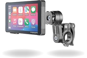 INTERPHONE Ridesync SYNC5 Display Moto Carplay Apple e Android Auto, Schermo moto Wi-Fi e Bluetooth da 5,5" per il mirroring dello smartphone, Compatibile con supporti Quiklox e impermeabile IP66
