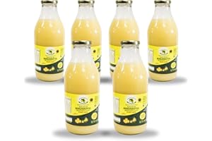 Succo di bergamotto 100% Puro - Non da concentrato - Senza Conservanti - Made in Calabria - Alto contenuto di antiossidanti - Bottiglia da 0,75 - Speciale imballo brevettato Anti-Rottura (6 Bottiglie)