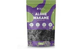 Detox Organica-Alghe Wakame 100-Essiccate Naturalmente-Per Sushi, Miso o Dashi-Vegan-Prive di Glutine-Fonte di Minerali, Vitamine e Antiossidanti