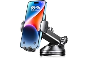 CIRYCASE Porta Cellulare Auto, [Aspirazione Ultra Potente & Universale] Supporto Telefono Auto, Flessibile PortaTelefono Cruscotto e Parabrezza, Supporti Interni Universale per Smartphone da 4-7"