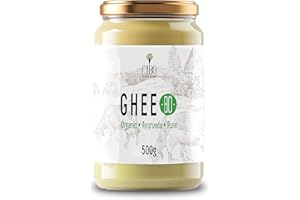 Cibo Ghee BIO - Burro chiarificato MADE IN ITALY - Latte di Parma e Reggio Emilia - 500gr - Latte di mucche al Pascolo