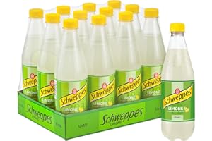 Schweppes, Bevanda Gassata al Limone, Gusto Fresco e Agrumato, 12x0,5 l, Perfetta per Aperitivi e Cocktail, Bevanda Dissetante dal Gusto ricco e Biilanciato