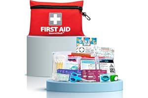 General Medi Kit di Primo Soccorso piccolo 92 Pezzi - Per Casa, Auto, Barca Ufficio, Moto, Roulotte, Sport, Trekking e Campeggio