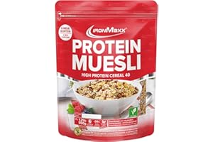IronMaxx Muesli Proteico Vegano senza Lattosio, gusto Banana, sacchetto da 550g (1 confezione)