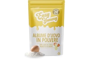 Easy Yummy - Albume d'uovo in polvere per la cottura (1 kg), 100% uova in polvere