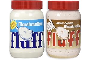 Mix Fluff Marshmallow, Crema Spalmabile al Caramello e Vaniglia 213 g - American Spreadable Cream