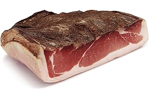 GUSTOS - Speck Alto Adige IGP - metà baffa - Senza Cotenna, 2,2 KG. Affumicato Stagionato, Sottovuoto, per i Veri Amanti dello Speck