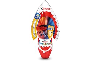 Kinder GranSorpresa Maxi Funko PoP Stranger Things - Uovo di Pasqua Kinder 2025, Finissimo Cioccolato al Latte con Sorpresa Funko PoP, Idea Regalo Pasqua, 220 Grammi