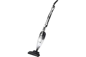 Amazon Basics Scopa Elettrica con Filo, Multifunzione 2-in-1, Motore ECO, Filtro HEPA, Ultra Leggera, Nero