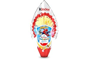 Kinder GranSorpresa Gigante Spiderman - Uovo di Pasqua Kinder 2025 di Finissimo Cioccolato al Latte con Sorpresa Spiderman, Idea Regalo Pasqua, 320 Grammi