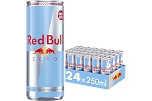 Red Bull Energy Drink, Zero Calorie, 250 ml (24 Lattine)