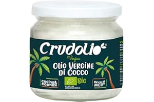 CRUDOLIO - Olio Di Cocco Vergine Bio 200ml. | Spremuto a freddo | Crudo, puro e 100% naturale | Keto | Vegan | MCT