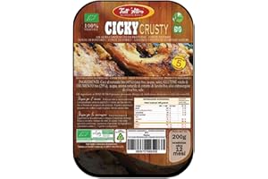Tutt'Altro, Alimento Vegano sostitutivo della carne a base di ingredienti vegetali della migliore qualità. Prodotto biologico, gusti vari (Cicky Crusty, 200 gr.)