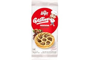 Lago 1968, Le Merende di Gastone Crostatine al Cacao 6x40 g, Incartate Singolarmente, Crema al Cacao, Merenda Bambini, Senza Olio di Palma