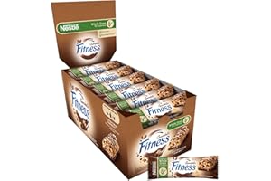 FITNESS Chocolate Barrette di Cereali Integrali con Cioccolato Fondente, 24 barrette da 23,5g (564g)