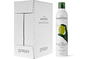 Olio Extra Vergine di Oliva Spray 6x200 ml - Olio Spray 100% italiano, estratto a freddo – Sprayleggero – 100% Naturale,100% Leggero, 100% Facile - Con lo spray risparmi fino al 90% di prodotto