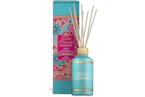 Tesori d'Oriente - Diffusore Ayurveda, Profumatore per Ambienti con Bastoncini, con Oli Essenziali dalle Note di Amla e Patchouli, Deodorante Casa, 200ml