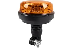 Ama Lampeggiante trattore: Lampeggiante a 8 LED, 12-24 V, 12 W, Flash a 4 funzioni, Base flessibile