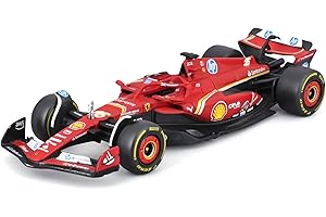 Burago Ferrari SF-24 Charles Leclerc #16 2024 - Modellino Realistico Auto in Scala 1:43, Guidata da Charles Leclerc, Licenza Ufficiale Ferrari, Età consigliata 3+ Anni