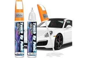 prowithlin Penna Ritocco Carrozzeria - Confezione da 2 Pezzi, Ritocco Vernice Auto - Soluzione Veloce per Graffi Auto - Pennarello Ritocco Carrozzeria 40 ml (2 pacchi, Bianco)