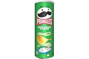 Pringles Sour Cream e Onion | Snack Salato al Gusto Cipolla e panna acida | Confezione singola da 175g