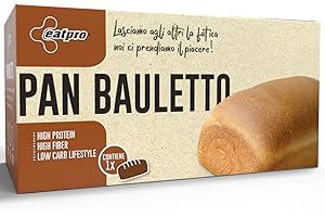 Pane Proteico Senza Carboidrati Dolce 230g EatPro 15% Di Proteine, Pane Low Carb 7,5% Carboidrati Netti, Keto Diet Pan Bauletto Pane Keto Zero Carboidrati, Cibo Proteico Pane Chetogenico