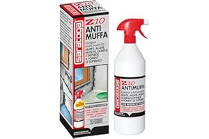 SARATOGA , Spray Antimuffa Saratoga Z10, Elimina Muffe Alghe Muschi Licheni, per uso Interno ed Esterno, Spruzzatore Ergonomico, 1Lt