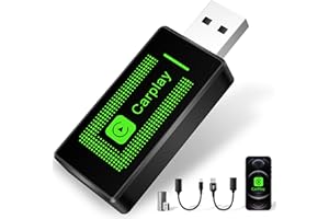Lyssiefeel Wireless Carplay Adapter for iPhone,2024 Upgrade USB CarPlay Wireless Stick,Easy Plug & Play,Compatible with Cars from 2016 & iPhone iOS 10+ (CLZ121)