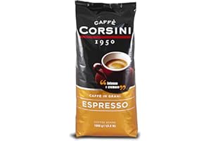 Caffè Corsini - Caffè in Grani Espresso, Miscela dal Gusto Intenso e Cremoso, 1 Kg