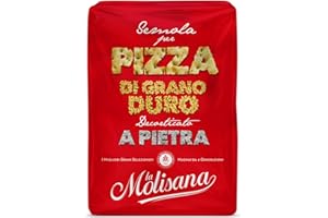La Molisana, Semola di Grano Duro per Pizza, Solo Grano Italiano Decorticato a Pietra - Ideale per Pizza - Confezione da 1 kg