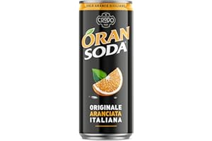 Oransoda | Bevanda Gassata all'Arancia, 1 Lattina da 33 cl, L'originale Aranciata Italiana, Rinfrescante, con Succo di Arance Siciliane, Senza Coloranti