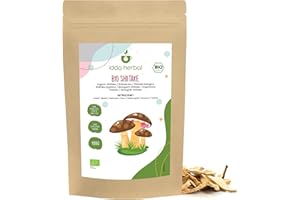 Funghi Shiitake Biologici (100g), Funghi Shiitake Secchi, Shiitake da Coltivazione Biologica, 100% Naturali e Puri, Vegani
