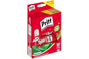 Pritt Colla Stick 5 X 43 gr, Colla per Bambini Sicura e Affidabile, Colla Pritt per Lavoretti e Fai da te, con una Tenuta Forte per Uso Scuola e Ufficio, 10 Stick X 43 gr