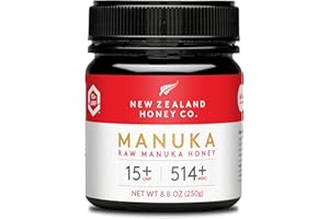 New Zealand Honey Co. Miele di Manuka MGO 514+ / UMF 15+ | Attivo e lordo | Prodotto in Nuova Zelanda | 250g
