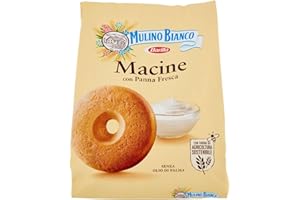 Mulino Bianco Biscotti Frollini Macine con Panna Fresca, Colazione Ricca di Gusto, 800g