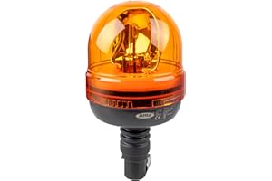 Ama Lampeggiante trattore alogeno da 12 V: Lampeggiante per trattori, Base flessibile magnetica, Luce rotazionale