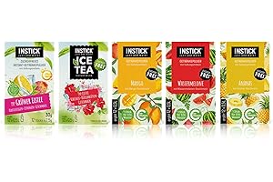 INSTICK bevanda istantanea senza zucchero | Pacchetto diverse varietà | vegana, a basso contenuto calorico, con vitamina C (Pacchetto esotico)